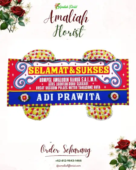 Papan Bunga Ucapan Selamat Wareng